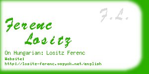 ferenc lositz business card